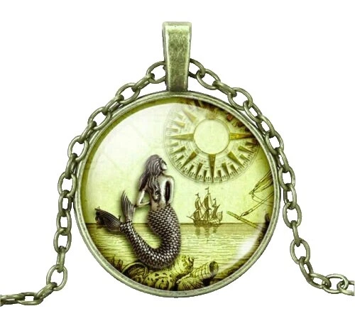 Colares e pingentes da moda com pingente de bronze da sorte