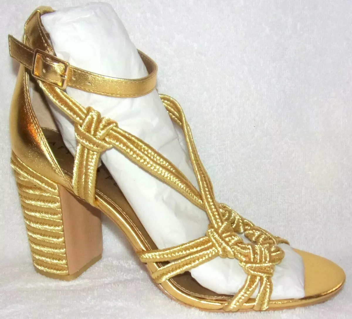 Metallic Bow Block Heel Sandals Gold | Occasion Shoes | Occasion shoes, Bow  heels, Sandals heels