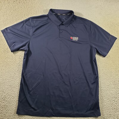 Nike Golf Shirt Mens XL Extra Large Blue Polo Dri-Fit Lyman Orchards Golf  Club