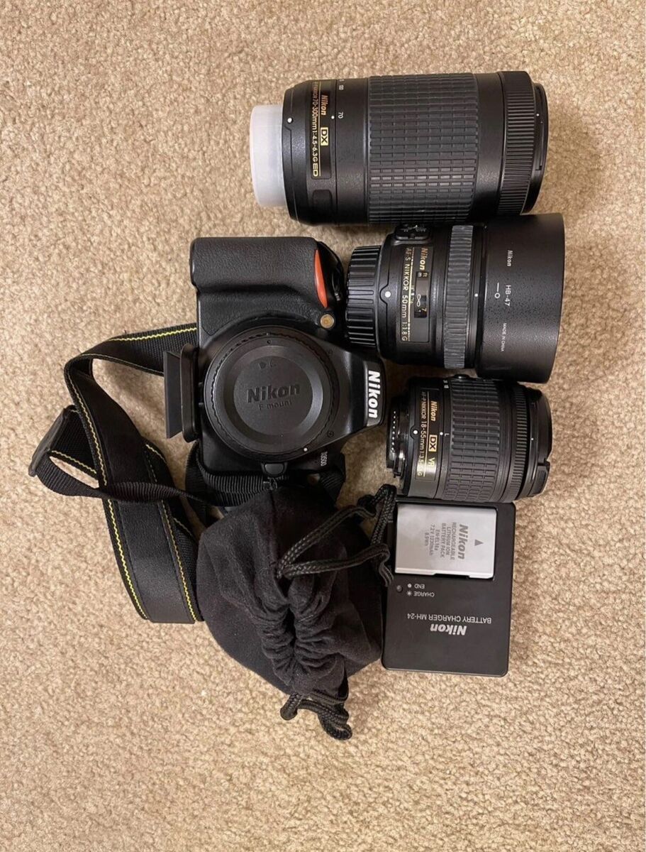 nikon d3500 18-55 vr 70-300 kit | eBay