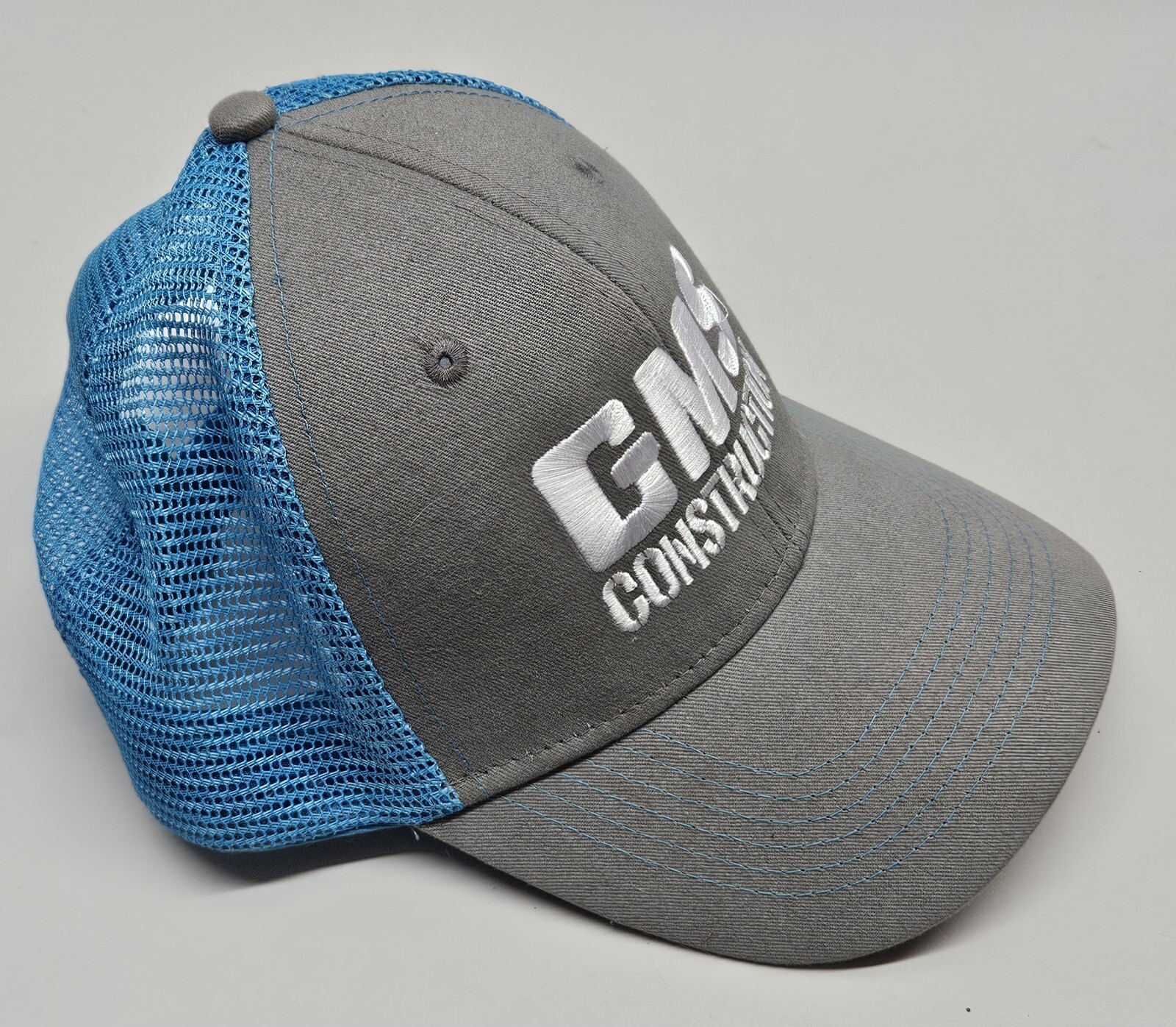 GMS Construction Hat Cap Mesh Adjustable Snapback… - image 5