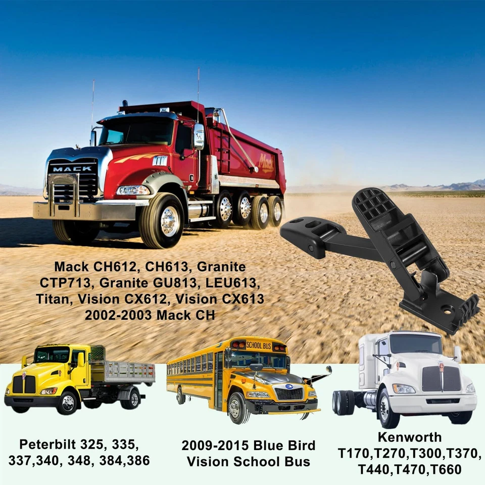 Heavy Duty Hood Latch Kit for Kenworth Peterbilt for Blue Bird Vision School Bus - Изображение 2 из 4