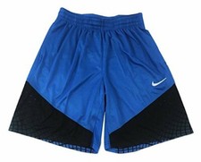 Nike Men's Dri-Fit Elite Matrix Basketball Shorts Blue/Black Sz L 904464-435