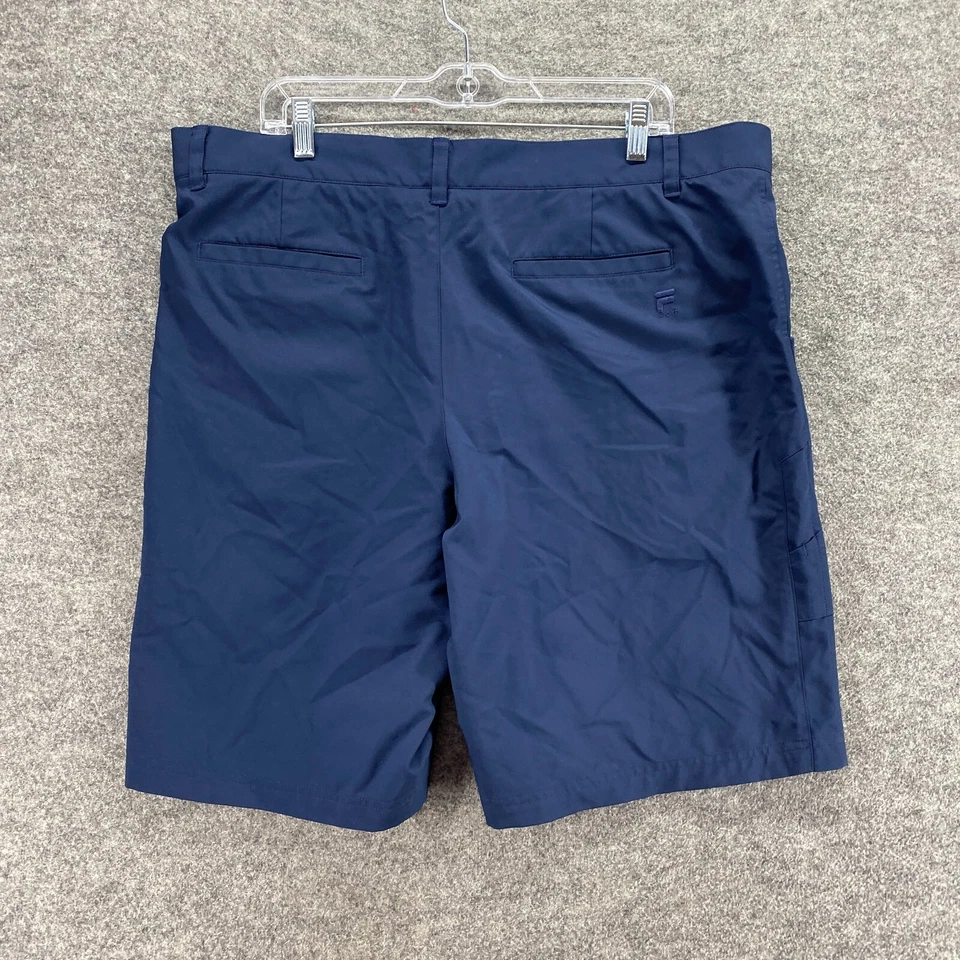 Pantalones Cortos Fila Hombres 38 Azul Tiro Medio Bermudas Bolsillos Frontales Planos Rectos Calce Regular Foto 2 de 4