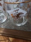 Vtg McCormick Whiskey Rocks Glasses Set of 6 Gold White Horse Pony  Mid-Century  — photo 9