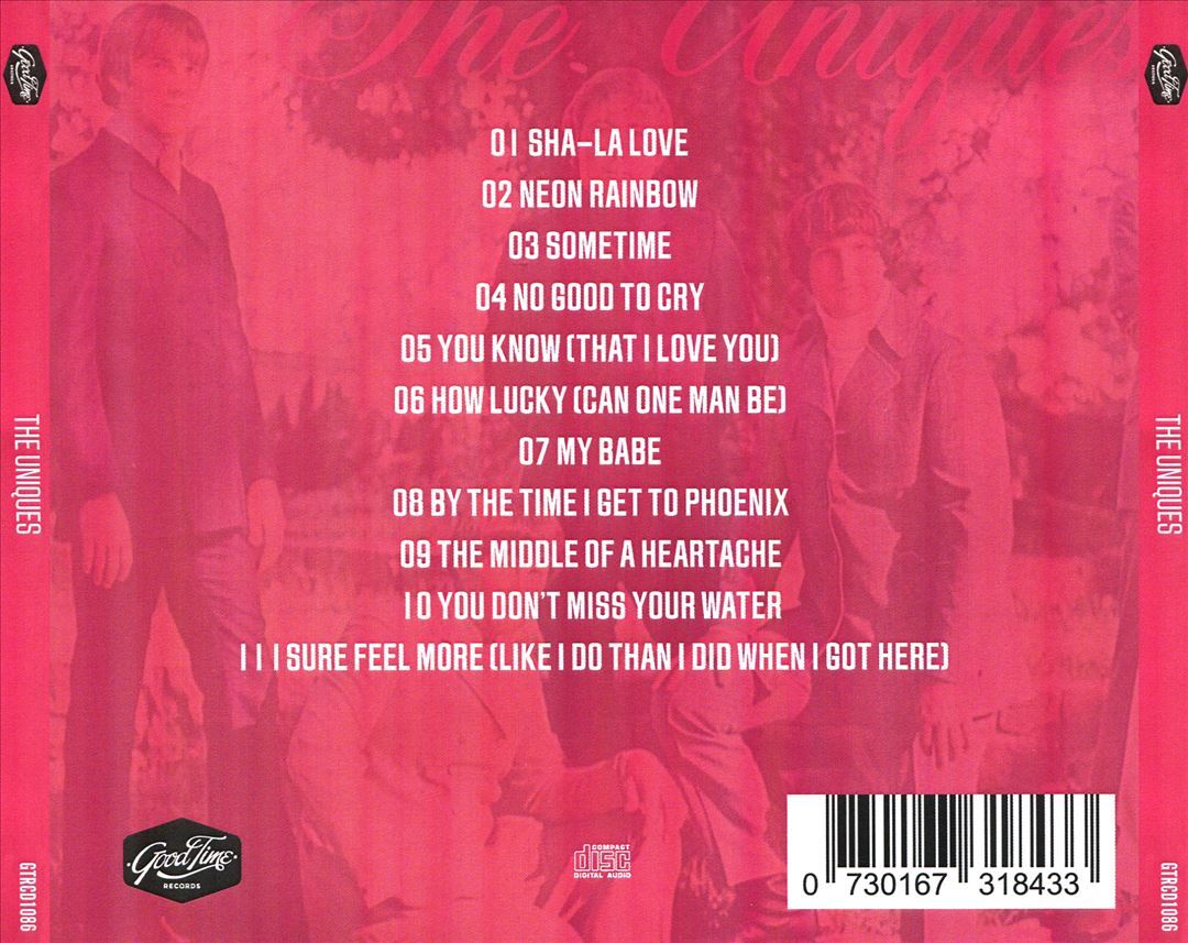 THE UNIQUES UNIQUES NEW CD