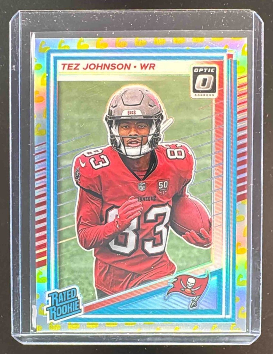Tez Johnson 2025 Panini Donruss Optic #231 Flex Prizm Rated Rookie /199