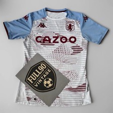 Aston Villa 2021-22 Pre-Match Shirt • Kappa • Size S• Rare AVFC Training Top