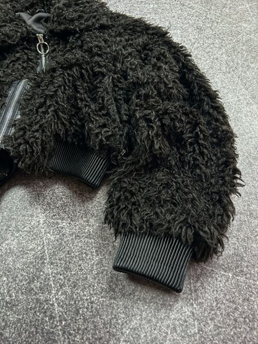 VTG STREETWEAR JAPANESE CARTI STYLE FUR MOHAIR JACKET 90S Y2K - Picture 5 of 9