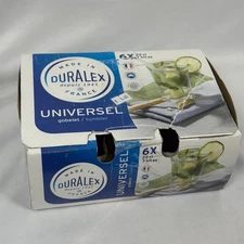 Duralex Universel Tumblers Glasses Set of 6 Clear Glass 7.34 oz Made in France