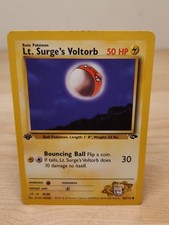 Lt. Surge's Voltorb 86/132 Common Gym Challenge Pokemon 1st Edition Near Mint
