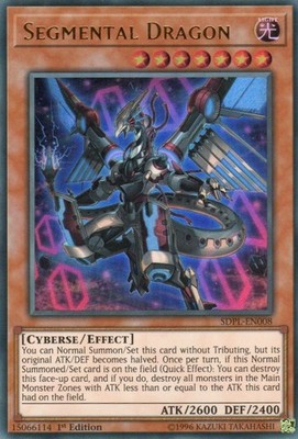 yugioh 1x Segmental Dragon SDPL-EN008 ULTRA RARE 1ST EDITION ENGLISH
