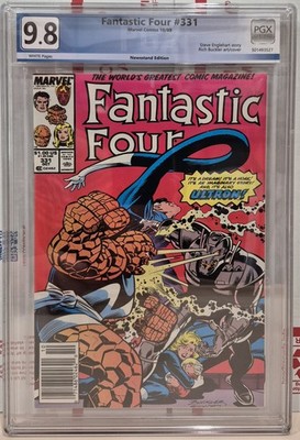 FANTASTIC FOUR 331 NOT CGC PGX GRADED NEWSSTAND 9.8 WP  1989 D