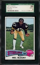 1975 TOPPS #12 MEL BLOUNT SGC 8 STEELERS RC HOF [010]