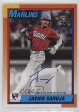 2025 Topps Series 2 1990 Topps Baseball Auto Javier Sanoja #90B2-JS Auto 0rr2