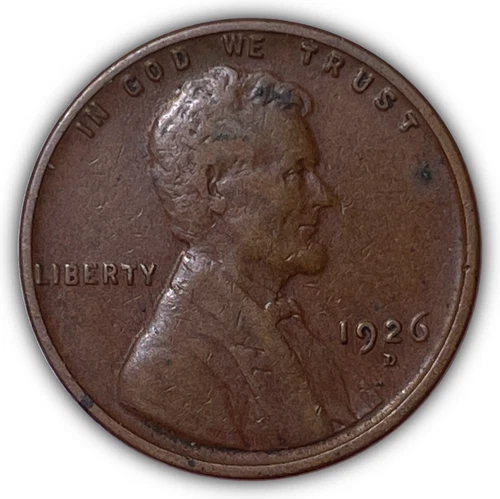 1926-D Lincoln Wheat Cent Very Fine VF Coin #25613