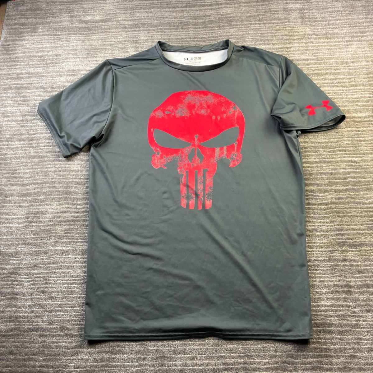 Under Armour Shirt Mens 3XL The Punisher Compression Superhero