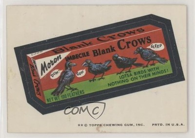 1974 Topps Wacky Packages Series 7 Moron Imbecile Blank Crows 0c6