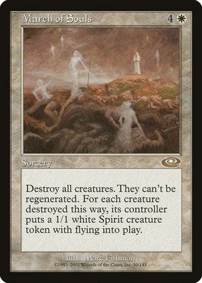 March of Souls Planeshift HEAVILY PLD White Rare MAGIC GATHERING CARD ABUGames