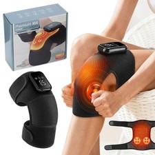 Cordless Knee Massager for Pain Relief with 3 Vibration Modes, 3 Heating Levels