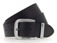 Mustang Leather Belt W130 GüRtel Black Schwarz Neu