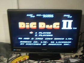 Ghostbusters & Dig Dug II for NES .Authentic. Cleaned/Tested Nintendo.