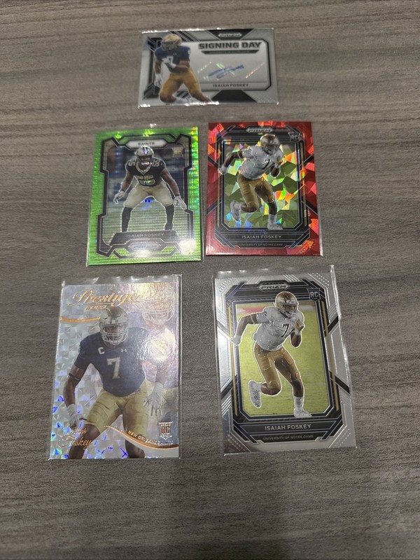 Isaiah Foskey Autograph Card And 4 Cards 