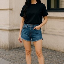 SINCERELY JULES Women's High Rise Jean Shorts 3/26