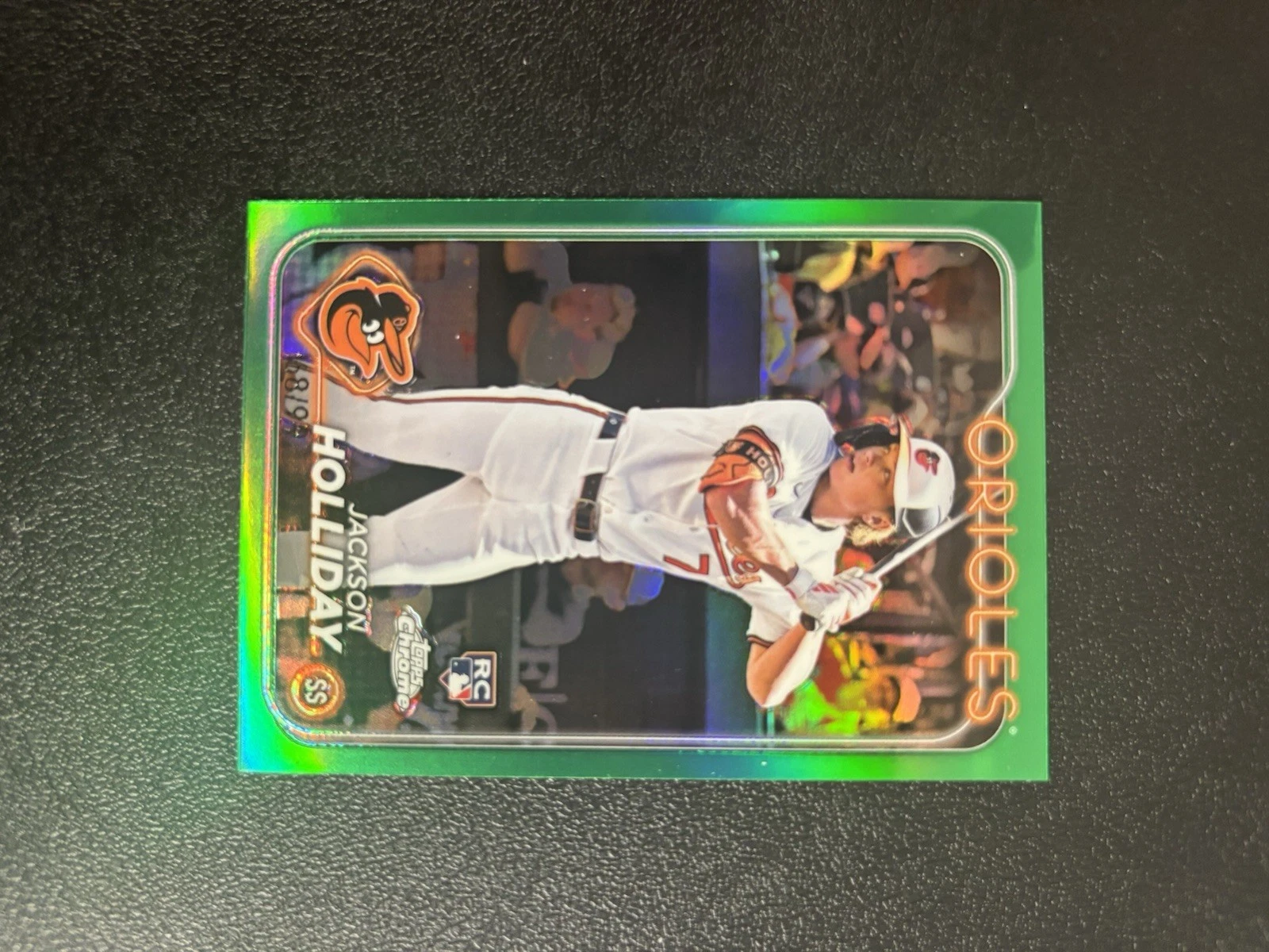 2024 Topps Chrome - Jackson Holliday #88 Green Refractor 68/99! RC
