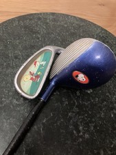 Vintage Snoopy RH Golf Clubs for Kids Driver 30", Wedge 28' La Holla