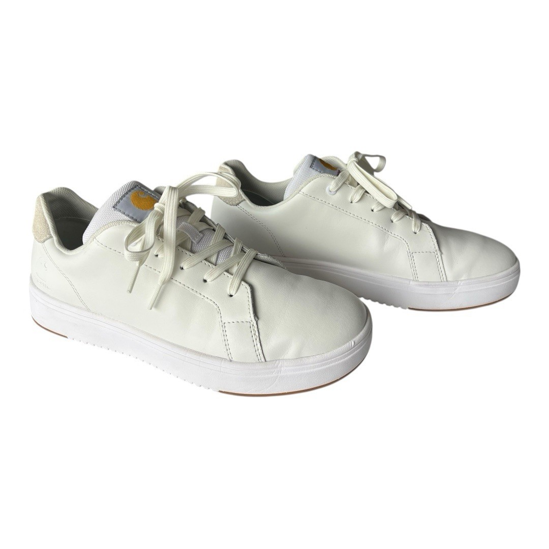 Carhartt Detroit White Leather Soft Toe Casual Sneakers Men’s 9.5 View 3