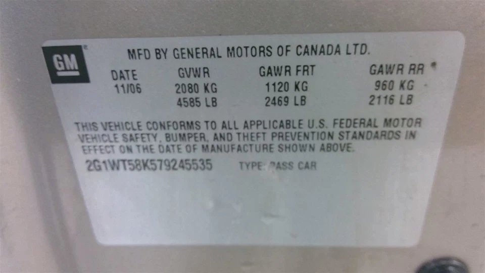 Chevrolet Impala 2007 Grille Front 3069 Foto 4 de 4