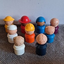 Vintage Lot of 9 Tupper Toys Figurines