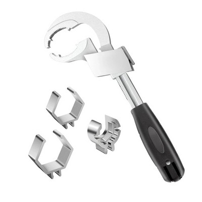 Multi-Function Sink Wrench Set Adjustable 27-80mm For Plumbing Pipe Nut Tool