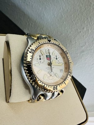 Vintage Tag Heuer Gold & Steel Chronograph Watch Ref CG1120-0 | eBay