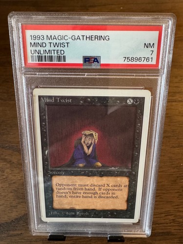 Magic the Gathering MTG Unlimited Mind Twist PSA 7 Graded NM