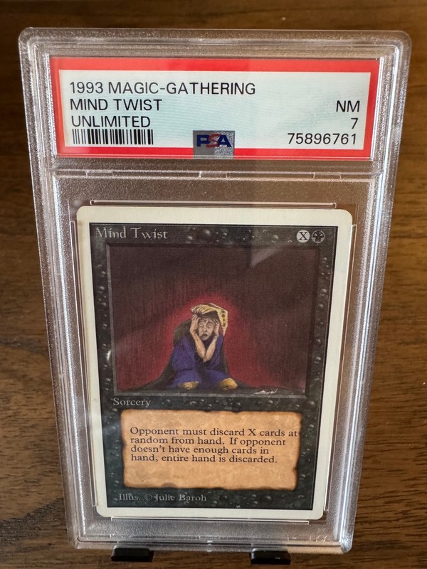 Magic the Gathering MTG Unlimited Mind Twist PSA 7 Graded NM