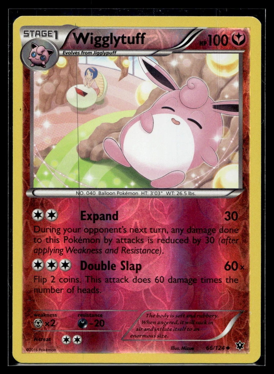 WIGGLYTUFF 66/124 UNCOMMON FATES COLLIDE POKEMON REVERSE HOLO