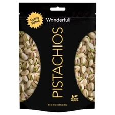 Wonderful Lightly Salted Roasted Pistachios - 20oz