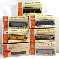  7 HO ConCor train cars in original boxes lot 9985 