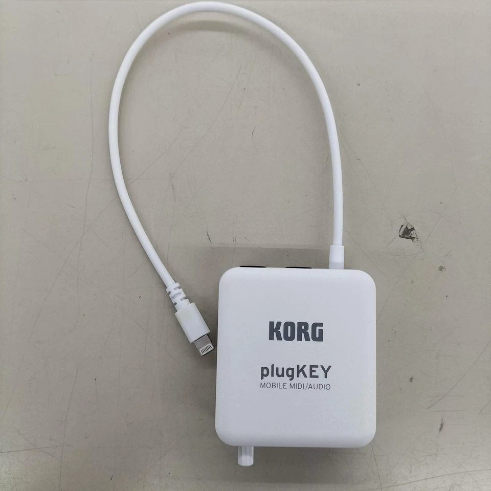Korg plugKEY Mobile MIDI Audio Interface for iPhone iPad iPod White - Image 3 of 3