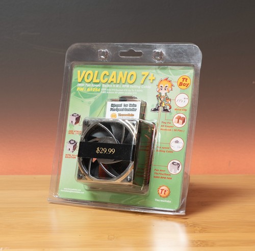 Ventilateur évier refroidisseur CPU cuivre Thermaltake Volcano 7+ 478 370 Athlon XP neuf vintage