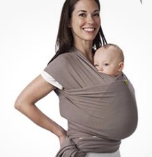 Boba Wrap Baby Carrier - Original Stretchy Infant Sling - Gray Up to 35pds