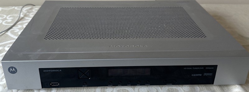 Motorola DCH6416 HD DVR | Cable Box Dual Tuner | Receiver 160GB