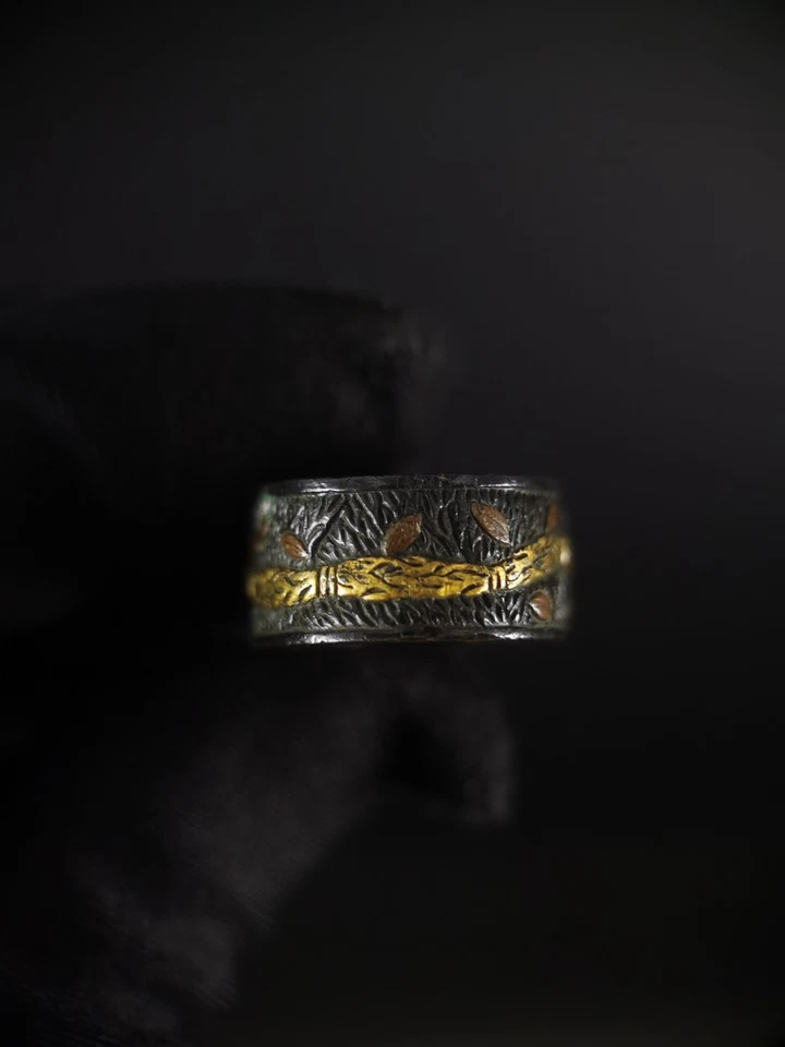 Corda mágica tipo japonês fúchi único para período Wakzashi Edo antigo F154 - Imagem 4 de 4