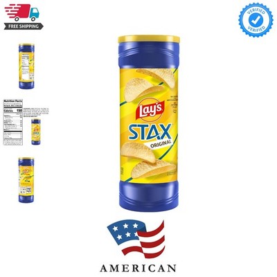 Lay s Stax Potato Crisps Chips, , Gluten Free, 5.75 Oz Canister Pack