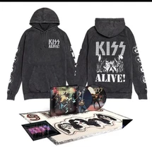 KISS Alive! 50th Anniversary Deluxe Picture Disc /1K + Sweatshirt Large PRESALE