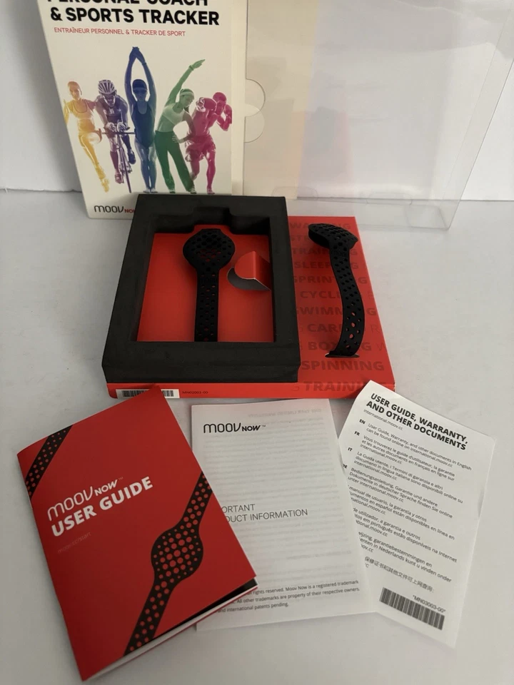 Monitor de sueño Moov Now Fitness negro entrenador personal y rastreador deportivo Moov Core Foto 2 de 4