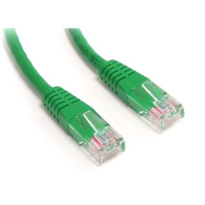 StarTech 3 ft Green Molded Cat5e UTP Patch Cable (M45PATCH3GN)