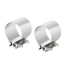 3.5 Inch 3.5" Butt Joint Exhaust Band Clamp Sleeve Stainless 3.5 inch 2pcs
